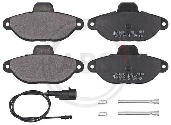 Stabdžių trinkelių rinkinys, diskinis stabdys A.B.S. 37896