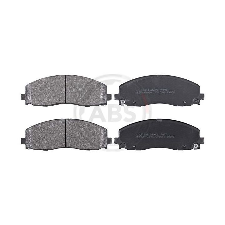 Stabdžių trinkelių rinkinys, diskinis stabdys A.B.S. 37936