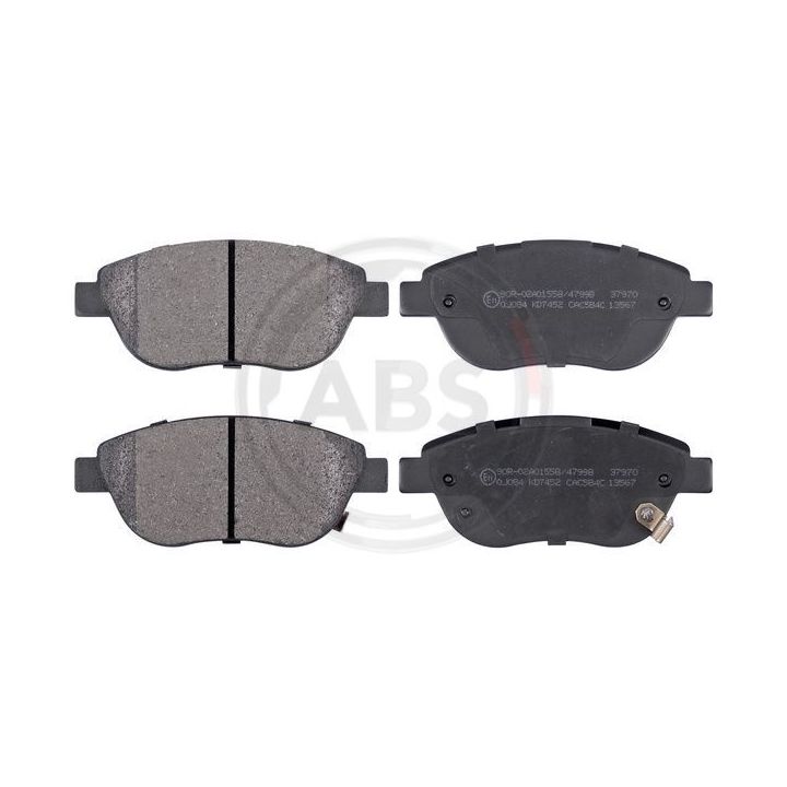 Stabdžių trinkelių rinkinys, diskinis stabdys A.B.S. 37970