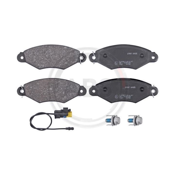 Stabdžių trinkelių rinkinys, diskinis stabdys A.B.S. 37997