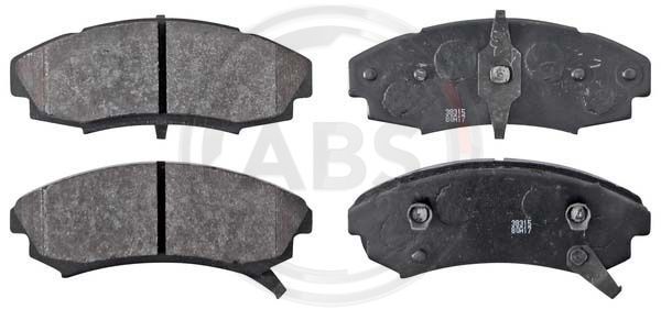 Stabdžių trinkelių rinkinys, diskinis stabdys A.B.S. 38315