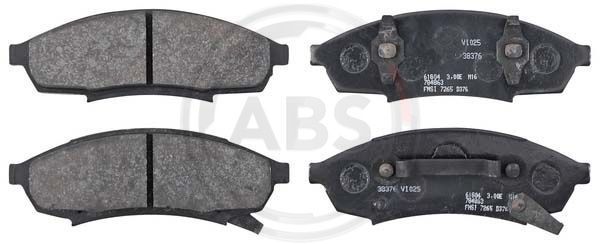 Stabdžių trinkelių rinkinys, diskinis stabdys A.B.S. 38376