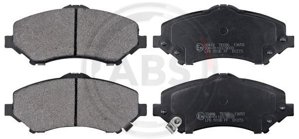 Stabdžių trinkelių rinkinys, diskinis stabdys A.B.S. 38418