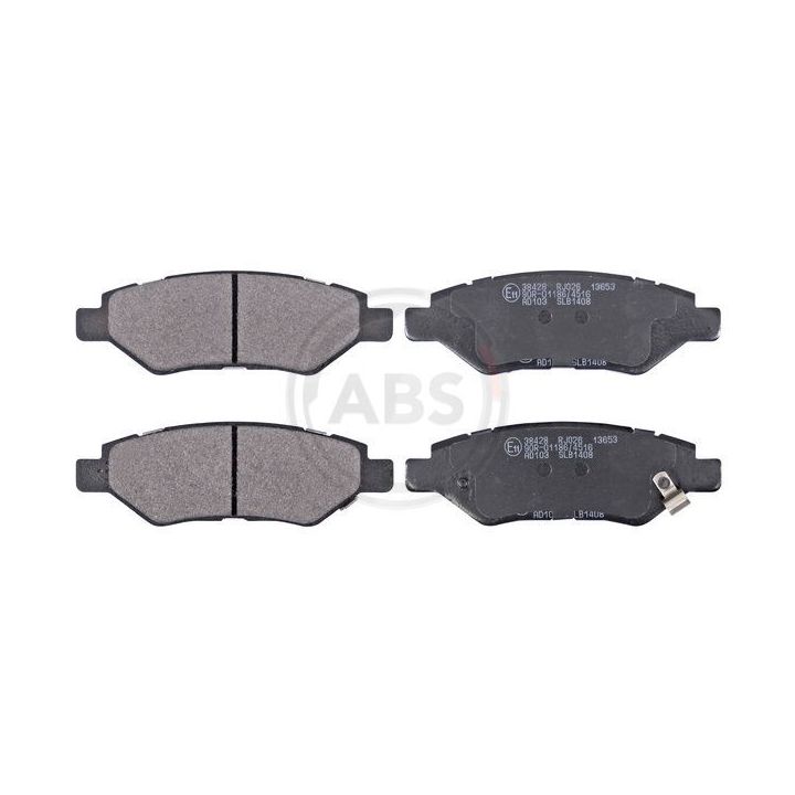 Stabdžių trinkelių rinkinys, diskinis stabdys A.B.S. 38428