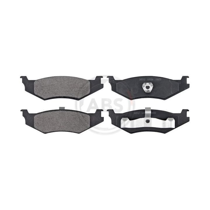 Stabdžių trinkelių rinkinys, diskinis stabdys A.B.S. 38512