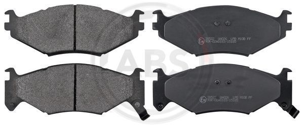 Stabdžių trinkelių rinkinys, diskinis stabdys A.B.S. 38522