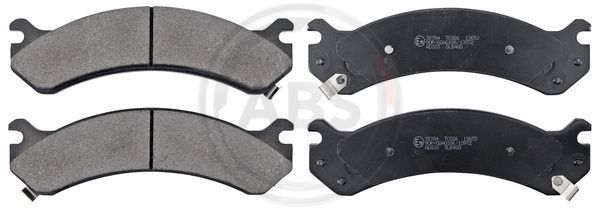 Stabdžių trinkelių rinkinys, diskinis stabdys A.B.S. 38784