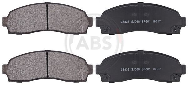 Stabdžių trinkelių rinkinys, diskinis stabdys A.B.S. 38833