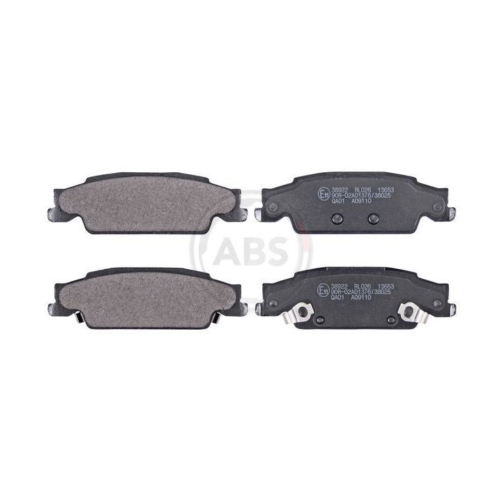 Stabdžių trinkelių rinkinys, diskinis stabdys A.B.S. 38922