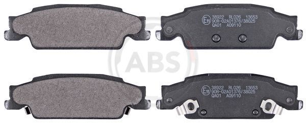 Stabdžių trinkelių rinkinys, diskinis stabdys A.B.S. 38922