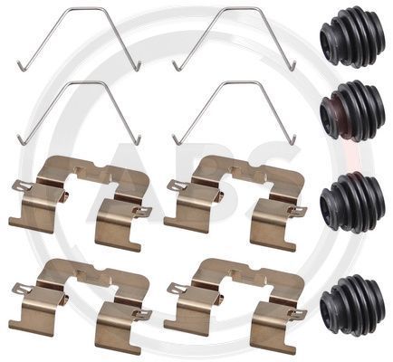 Priedų komplektas, diskinių stabdžių trinkelės A.B.S. 0114Q
