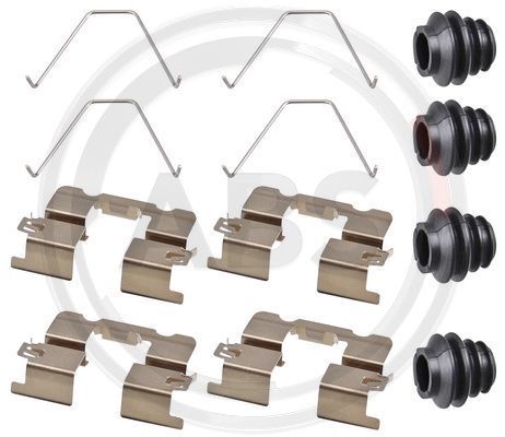 Priedų komplektas, diskinių stabdžių trinkelės A.B.S. 0137Q
