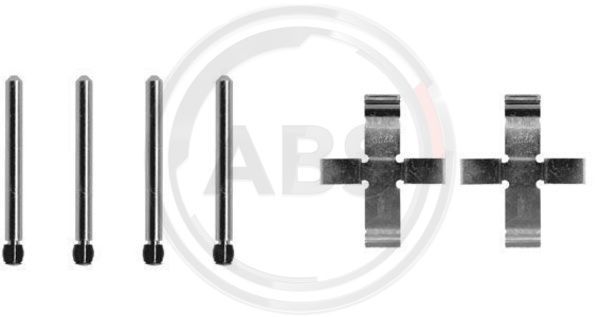 Priedų komplektas, diskinių stabdžių trinkelės A.B.S. 0905Q