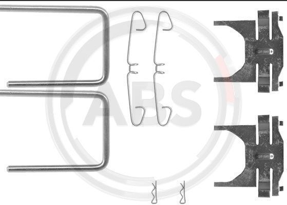 Priedų komplektas, diskinių stabdžių trinkelės A.B.S. 0928Q