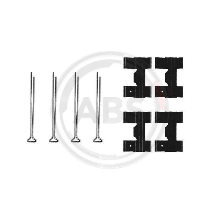 Priedų komplektas, diskinių stabdžių trinkelės A.B.S. 0951Q