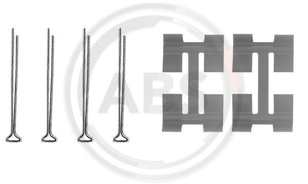 Priedų komplektas, diskinių stabdžių trinkelės A.B.S. 0972Q