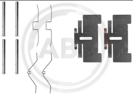 Priedų komplektas, diskinių stabdžių trinkelės A.B.S. 0974Q