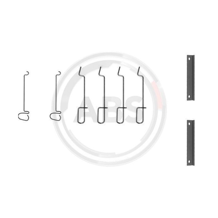 Priedų komplektas, diskinių stabdžių trinkelės A.B.S. 1070Q