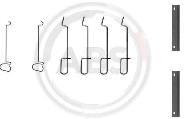 Priedų komplektas, diskinių stabdžių trinkelės A.B.S. 1070Q
