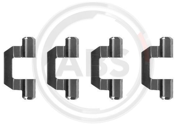 Priedų komplektas, diskinių stabdžių trinkelės A.B.S. 1077Q