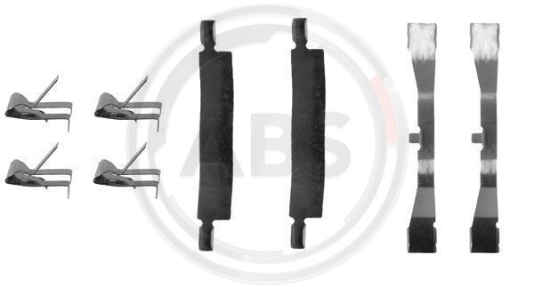 Priedų komplektas, diskinių stabdžių trinkelės A.B.S. 1079Q