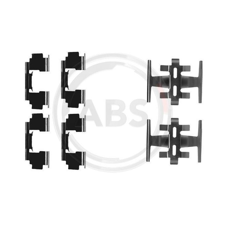 Priedų komplektas, diskinių stabdžių trinkelės A.B.S. 1088Q