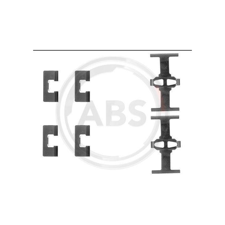 Priedų komplektas, diskinių stabdžių trinkelės A.B.S. 1092Q