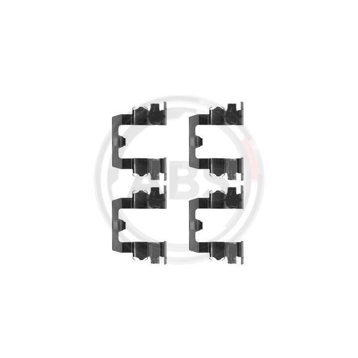 Priedų komplektas, diskinių stabdžių trinkelės A.B.S. 1095Q