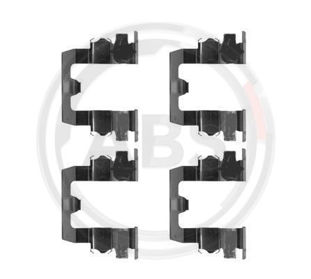 Priedų komplektas, diskinių stabdžių trinkelės A.B.S. 1095Q