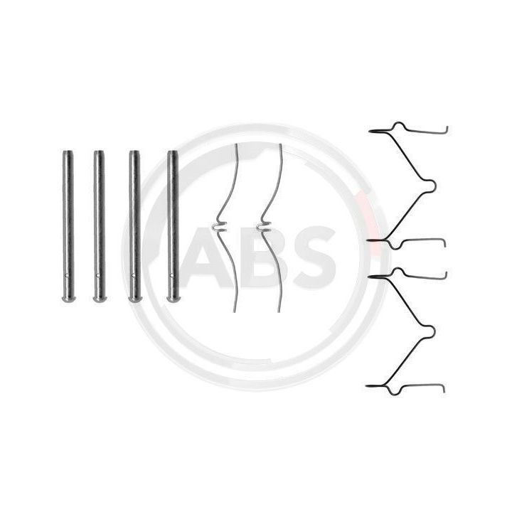 Priedų komplektas, diskinių stabdžių trinkelės A.B.S. 1124Q