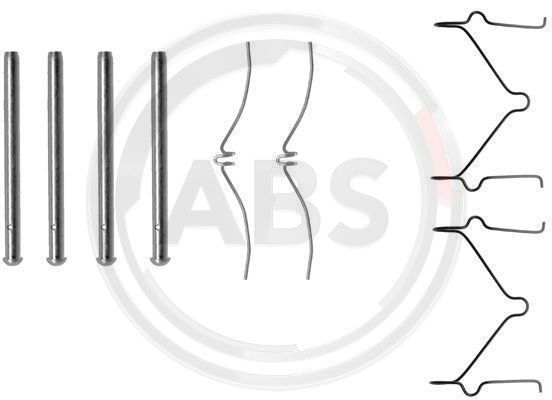 Priedų komplektas, diskinių stabdžių trinkelės A.B.S. 1124Q
