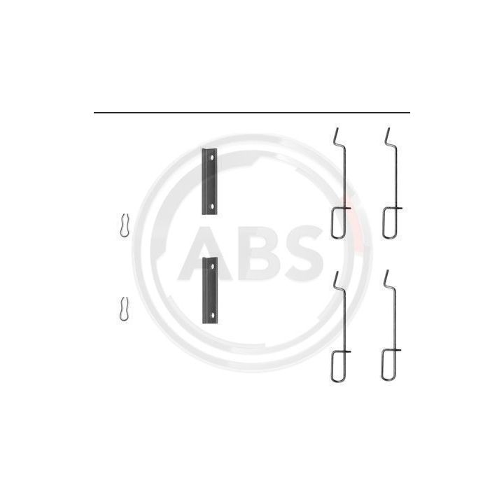 Priedų komplektas, diskinių stabdžių trinkelės A.B.S. 1125Q