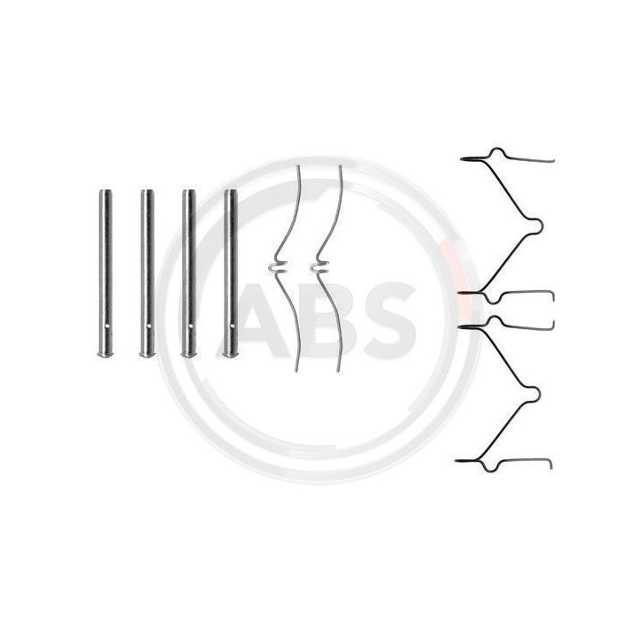 Priedų komplektas, diskinių stabdžių trinkelės A.B.S. 1126Q