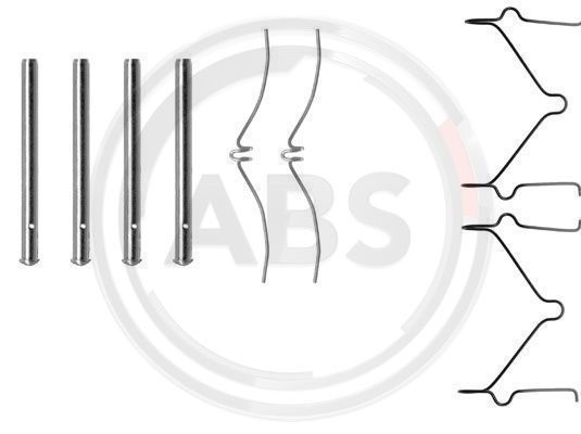 Priedų komplektas, diskinių stabdžių trinkelės A.B.S. 1126Q