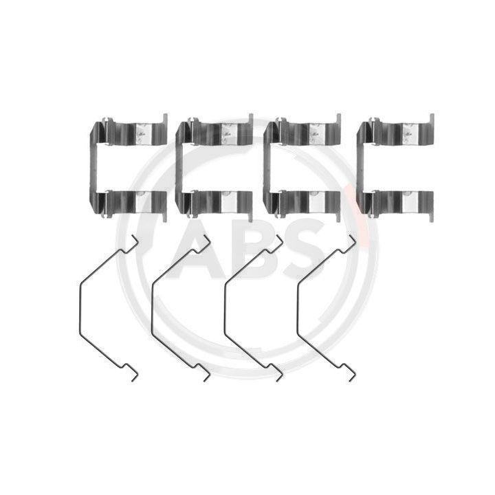 Priedų komplektas, diskinių stabdžių trinkelės A.B.S. 1158Q