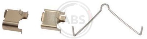 Priedų komplektas, diskinių stabdžių trinkelės A.B.S. 1166Q