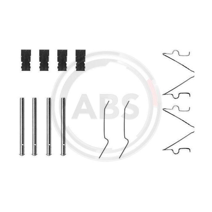 Priedų komplektas, diskinių stabdžių trinkelės A.B.S. 1173Q