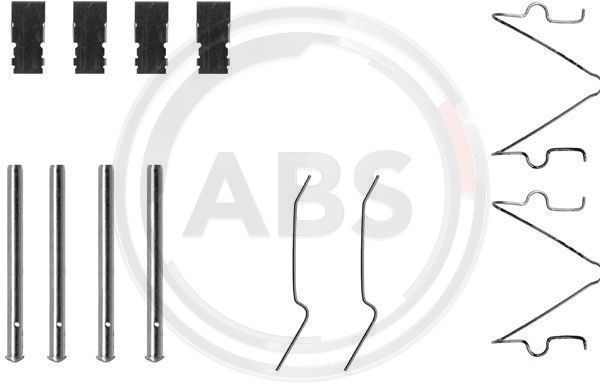 Priedų komplektas, diskinių stabdžių trinkelės A.B.S. 1173Q