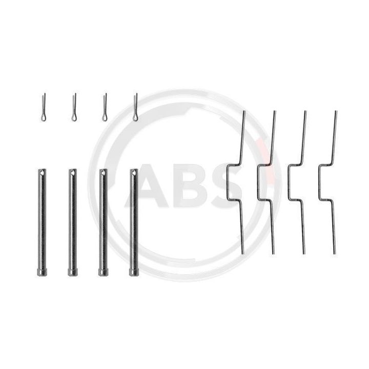 Priedų komplektas, diskinių stabdžių trinkelės A.B.S. 1176Q