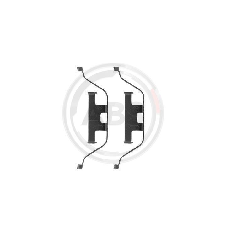 Priedų komplektas, diskinių stabdžių trinkelės A.B.S. 1201Q