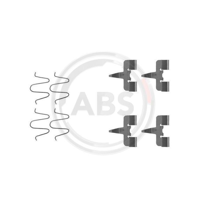 Priedų komplektas, diskinių stabdžių trinkelės A.B.S. 1207Q