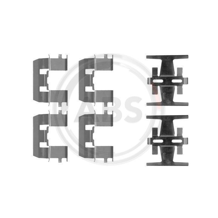 Priedų komplektas, diskinių stabdžių trinkelės A.B.S. 1208Q