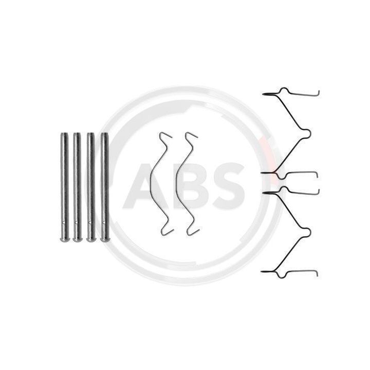 Priedų komplektas, diskinių stabdžių trinkelės A.B.S. 1209Q