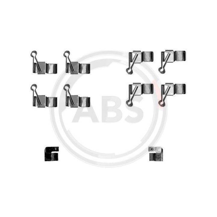 Priedų komplektas, diskinių stabdžių trinkelės A.B.S. 1238Q