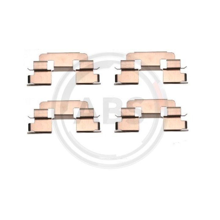 Priedų komplektas, diskinių stabdžių trinkelės A.B.S. 1249Q