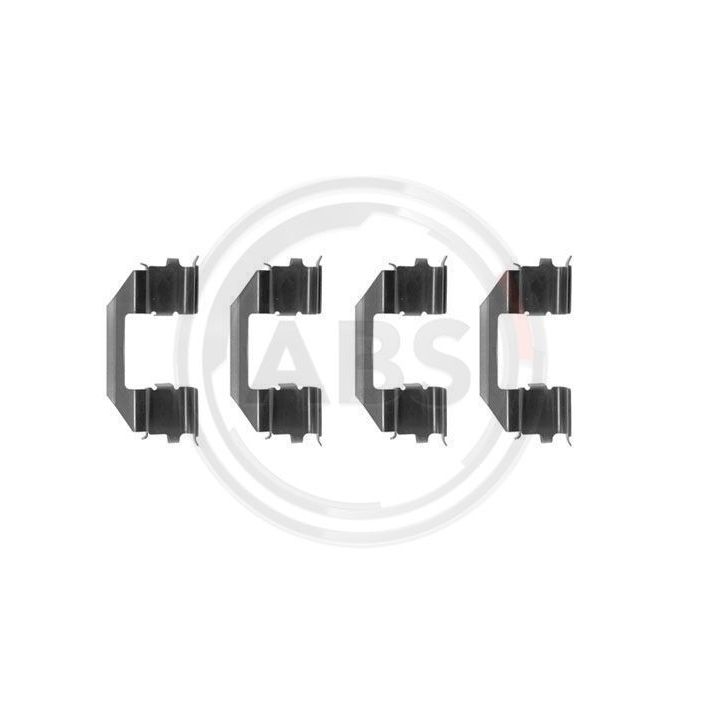 Priedų komplektas, diskinių stabdžių trinkelės A.B.S. 1258Q