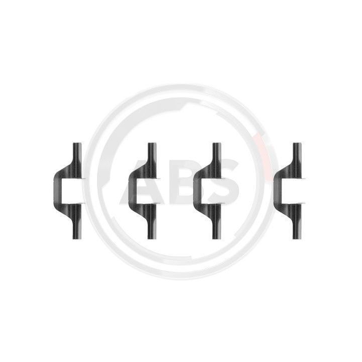 Priedų komplektas, diskinių stabdžių trinkelės A.B.S. 1263Q