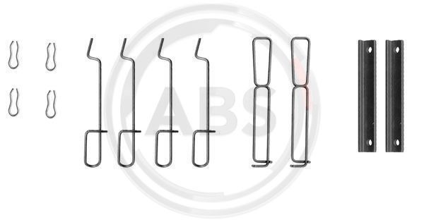 Priedų komplektas, diskinių stabdžių trinkelės A.B.S. 1265Q