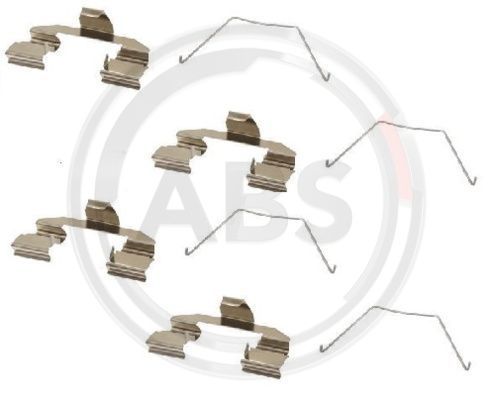 Priedų komplektas, diskinių stabdžių trinkelės A.B.S. 1607Q