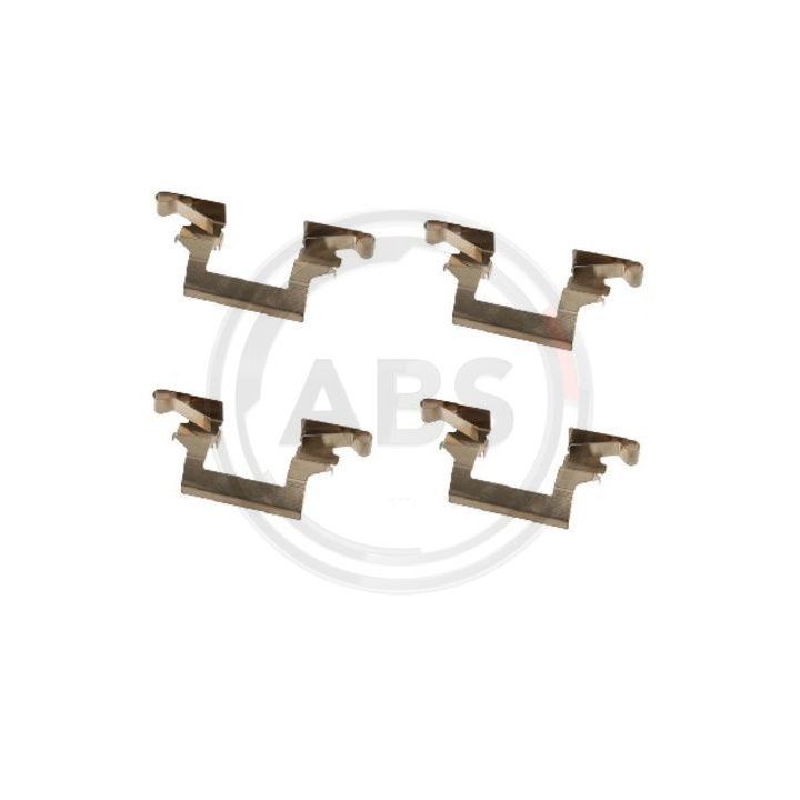 Priedų komplektas, diskinių stabdžių trinkelės A.B.S. 1614Q